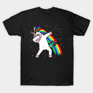 Dabbing Unicorn Dab Dab Dance T-Shirt